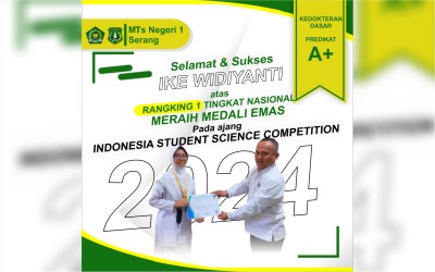 Murid MTsN 1 Serang Mendapatka Rangking 1 Tingkat Nasional ISSC