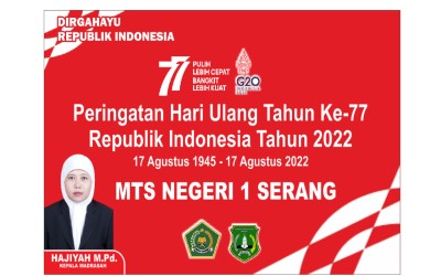 MTs Negeri 1 Serang akan melaksanakan HUT RI KE-77